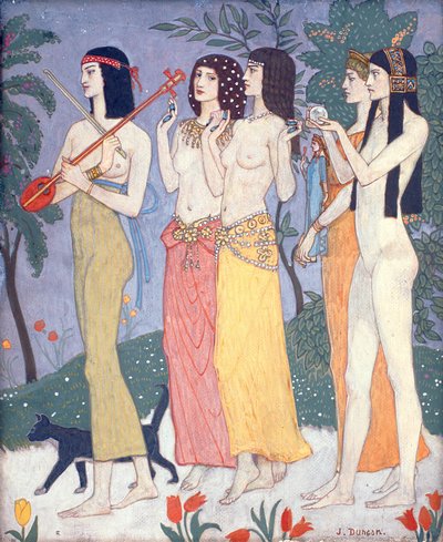 The Attendants of the Queen of Sheba by John Duncan